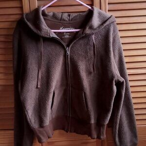 Cozy Snuggly Maurices Brown Zipper Hoodie
